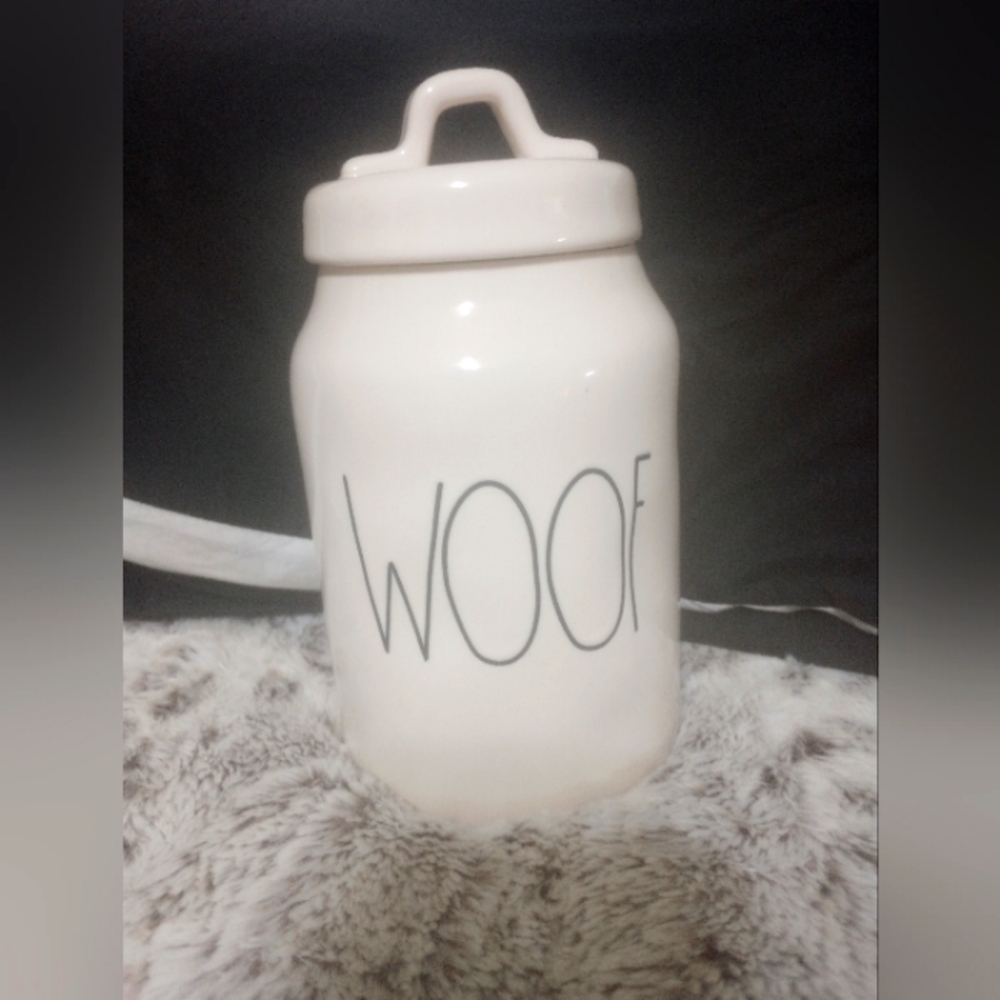 Rae Dunn Woof Dog Canister / Container By Magenta